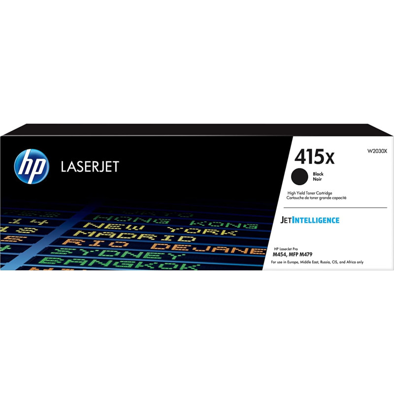 HP 415X W2030X, Cartouche de toner Noir grande capacité Authentique pour imprimantes HP LaserJet Pro M454/M479 HP 415X W2030X, Cartouche de toner Noir grande capacité Authentique pour imprimantes HP LaserJet Pro M454/M479