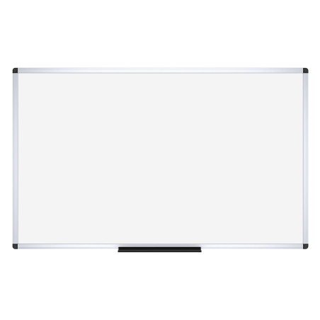 VIZ-PRO Tableau Blanc Magnétique, Cadre en Aluminium, Effaçable à Sec, 150 x 90 cm