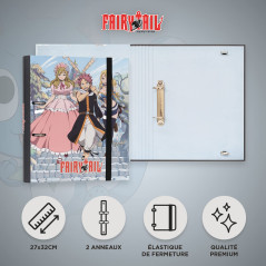 Grupo Erik - Classeur A4 2 Anneaux - Fairy Tail, Classeur Rigide 2 Anneaux, Format 27 x 32 cm, Fournitures Scolaires, Organiseur