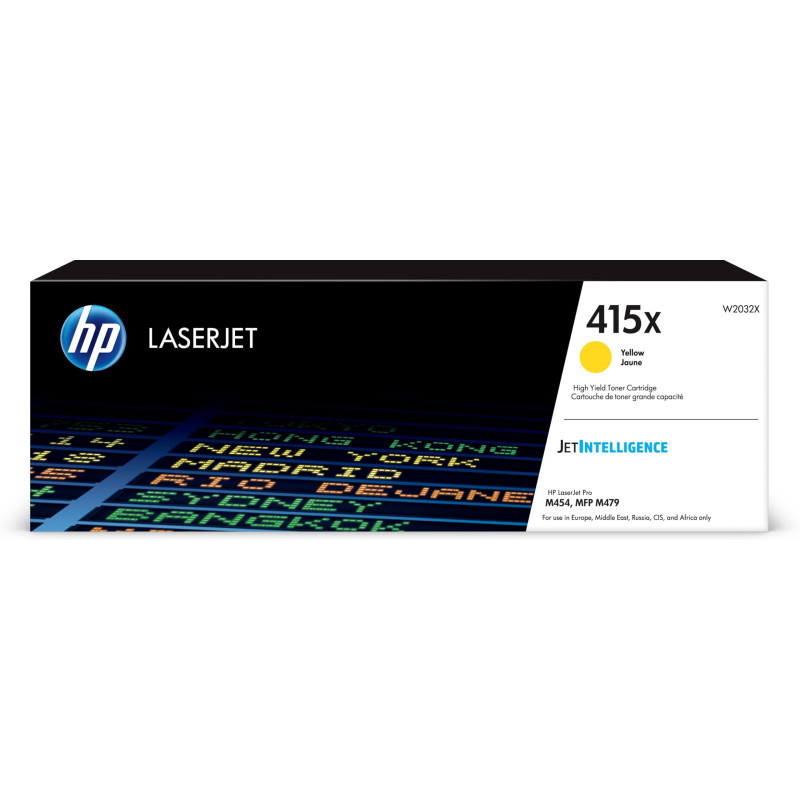 HP Cartouche de toner 415X, W2032X, Original, Compatible avec HP LaserJet Pro M454dn, M454dw, M479dw, M479fdn, M479fdw et M479fn HP Cartouche de toner 415X, W2032X, Original, Compatible avec HP LaserJet Pro M454dn, M454dw, M479dw, M479fdn, M479fdw et M479fn