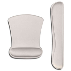 AOKSUNOVA Tapis de Souris Ergonomique avec Repose-Poignet et Clavier Gris