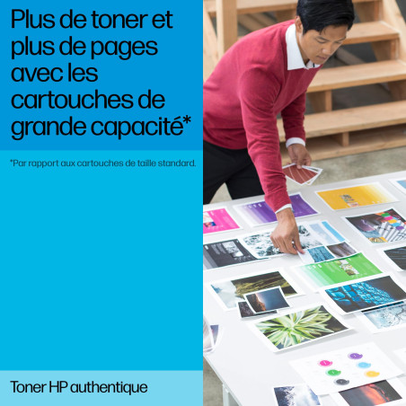 HP Cartouche de toner 415X, W2032X, Original, Compatible avec HP LaserJet Pro M454dn, M454dw, M479dw, M479fdn, M479fdw et M479fn