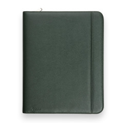 Vebon® Porte-Documents A4 Grand Rome I Double Fermeture éclair + Pince I Porte-Documents de conférence + Sacoche pour Ordinateur