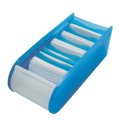 Wedo - 2508003 - Trieur de cartes A8 - bleu