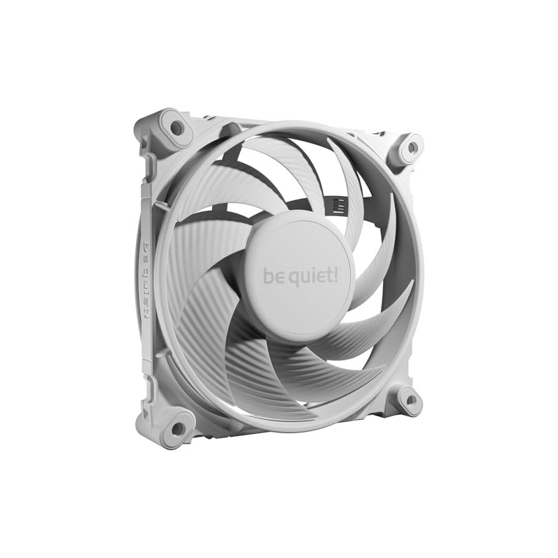 be quiet! Silent Wings 4 120mm PWM high-speed White ventilateur, pales optimisées, une performance extraordinairement élevée, un