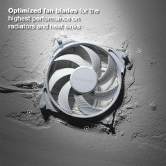 be quiet! Silent Wings 4 140mm PWM high-speed White ventilateur, pales optimisées, une performance extraordinairement élevée, un