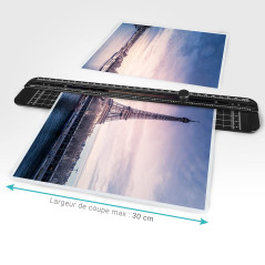 WAYTEX 77294 Rogneuse Papier A4 avec Graduations Capacité de coupe 3 feuilles ou 1 feuille plastifiée