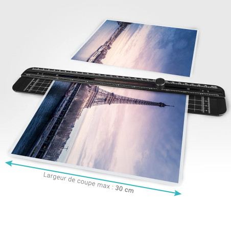 WAYTEX 77294 Rogneuse Papier A4 avec Graduations Capacité de coupe 3 feuilles ou 1 feuille plastifiée