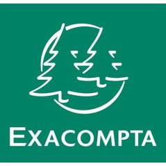 Exacompta - Réf. 449215B - Paquet de 25 chemises de présentation à lamelles - couverture en PP qualité standard - étiquette sur 
