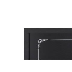 Bi-Office - Tableau Noir pour Craie décoratif, 60 x 40 cm, Cadre noir