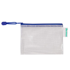 Tarifold Fr 509061- Lot de 8 Pochettes Plastique Format A6 Zip, Fermeture éclair Document Chemises transparentes Dossier pour Bu