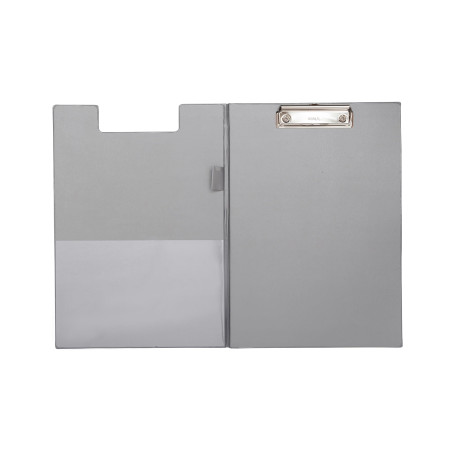MAUL Porte-bloc à Rabat Carton plastifié format A4 Argent