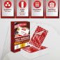 XFasten Pochettes Plastifiées Autoadhésives au Format de Carte de Visite, de 9,5 Mil et Pochette Plastifiée Dure pour Cartes de XFasten Pochettes Plastifiées Autoadhésives au Format de Carte de Visite, de 9,5 Mil et Pochette Plastifiée Dure pour Cartes de