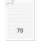 Printation Étiquettes rondes 24 mm – 1750 étiquettes rondes imprimables blanches sur 25 feuilles DIN A4 – Étiquettes rondes de 2 Printation Étiquettes rondes 24 mm – 1750 étiquettes rondes imprimables blanches sur 25 feuilles DIN A4 – Étiquettes rondes de 2