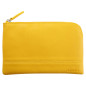 RHODIA 116548C - Pochette Zippée en Simili Cuir - Jonquille - Taille S (11 x 17 cm) - Coutures Véritables - Intérieur Tissu Oran RHODIA 116548C - Pochette Zippée en Simili Cuir - Jonquille - Taille S (11 x 17 cm) - Coutures Véritables - Intérieur Tissu Oran