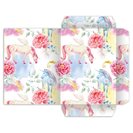 RNK Verlag RNK 45327 Chemise à dessin licorne, 310 x 440 mm, DIN A3, avec fermeture élastique, 1 pièce
