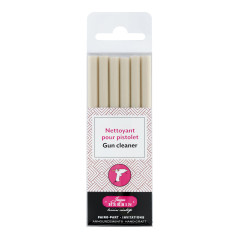Herbin 35800T - Un paquet de 6 batons de cire pour nettoyage de votre pistolet à cire ,, ivoire