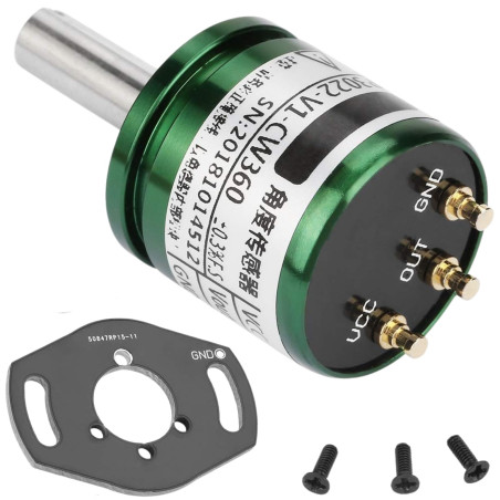 Jadeshay Capteur Hall Rotatif, Capteur d'angle de Hall Rotatif 0-360 Degrés Résolution 0.088 ° Cercle Complet 12Bits