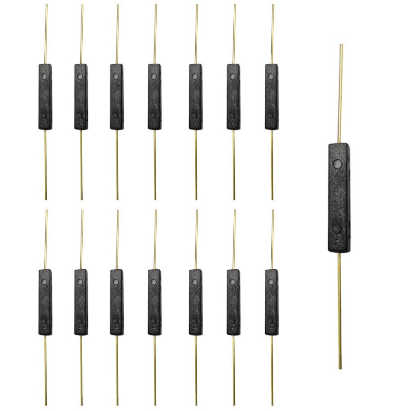 GTIWUNG 15 Pièces Interrupteur Reed, Reed Ouvert Interrupteur, Interrupteur Magnétique à Induction 2.5mm * 14mm, Reed Commutateu GTIWUNG 15 Pièces Interrupteur Reed, Reed Ouvert Interrupteur, Interrupteur Magnétique à Induction 2.5mm * 14mm, Reed Commutateu