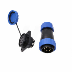 HangTon TY28 Connecteur mâle femelle d'aviation étanche 7 broches 25 A mâle et femelle sans soudure, déconnexion rapide pour dis