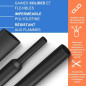 Gocableties - Mini Bobine de Gaine thermorétractable imperméable - Transparent - 1,2 mm x 12 m - Rapport de rétrécissement 2:1 - Gocableties - Mini Bobine de Gaine thermorétractable imperméable - Transparent - 1,2 mm x 12 m - Rapport de rétrécissement 2:1 -