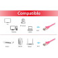 Equip 615587 Câble patch Cat.6 S/FTP Rose 50 m Equip 615587 Câble patch Cat.6 S/FTP Rose 50 m