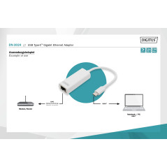 DIGITUS USB Type C 3.0 Gigabit Ethernet Adapter