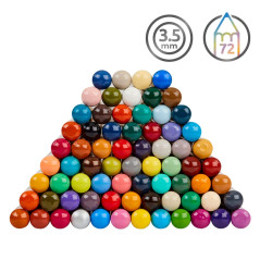 Derwent Chromaflow - Boîte de 72 Crayons de Couleurs, Mines Tendres de 3,5 mm, Faciles à Estomper, pour Dessin & Coloriage, Qual