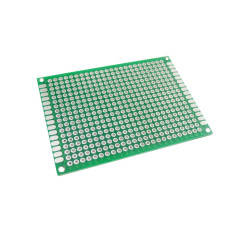 Aihasd 10 pièces Carte PCB double face Kit de maquette prototype 5x7 CM Circuit imprimé à grille de trous planche à pain Compati