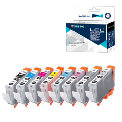 LCL Cartouche d'encre Compatible 6384B001 CLI42 CLI-42 (8-Pack BK C M Y PC PM GY LGY) Remplacement pour Canon PIXMA Pro-100 Pro-