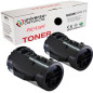 univerocartuccia® 2 x Toner Compatible pour Epson AL-M300 S050691 Workforce AL-M300D/Workforce al-m300dt/Workforce al-m300dn Wor