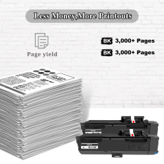TOPRINT Cartouches de Toner Compatibles Kit Toner TK1150 TK-1150 TK 1150 3000 Pages 2 Noir 1T02RT0NL0 pour Imprimante Kyocera EC