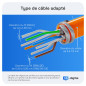 HB-DIGITAL 8x Module Keystone RJ45 CAT 6a Prise Réseau 10 Gbit/s STP Blindé AWG 22-24 Connexion LSA Sans Outil pour Câble Ethern HB-DIGITAL 8x Module Keystone RJ45 CAT 6a Prise Réseau 10 Gbit/s STP Blindé AWG 22-24 Connexion LSA Sans Outil pour Câble Ethern