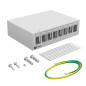 hb-digital Boîtier de panneau de brassage 8 ports pour modules Keystone avec par exemple prise RJ45 RJ11 Socket connecteur d'ant hb-digital Boîtier de panneau de brassage 8 ports pour modules Keystone avec par exemple prise RJ45 RJ11 Socket connecteur d'ant