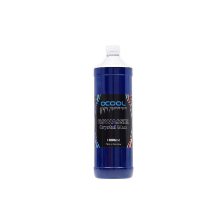 Alphacool 18543 Eiswasser Crystal Bleu UV-Actif Fertiggemisch 1000ml Refroidissement par Eau Liquides de Refroidissement