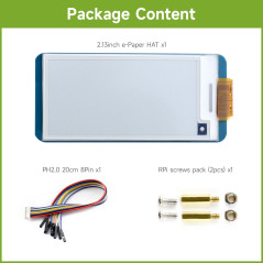 Waveshare 2.13inch e-Paper Display Hat 250x122 Resolution SPI E-Ink Screen Electronic Paper Module with Embedded Controller Part