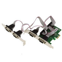 KALEA-INFORMATIQUE Carte contrôleur PCI Express PCIe Série RS232 4 Ports avec Chipset ASIX AX99100. avec équerres Low et High Pr
