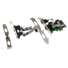 KALEA-INFORMATIQUE Carte contrôleur PCI Express PCIe Série RS232 4 Ports avec Chipset ASIX AX99100. avec équerres Low et High Pr