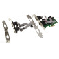 KALEA-INFORMATIQUE Carte contrôleur PCI Express PCIe Série RS232 4 Ports avec Chipset ASIX AX99100. avec équerres Low et High Pr KALEA-INFORMATIQUE Carte contrôleur PCI Express PCIe Série RS232 4 Ports avec Chipset ASIX AX99100. avec équerres Low et High Pr