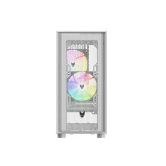 Boîtier PC Gaming Oversteel AERIS avec 2 Ventilateurs ARGB, Blanc