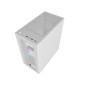 Boîtier PC Gaming Oversteel AERIS avec 2 Ventilateurs ARGB, Blanc Boîtier PC Gaming Oversteel AERIS avec 2 Ventilateurs ARGB, Blanc