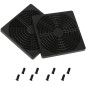 GELRHONR Ventilateur PC Filtre Grille 12 x 12 cm, Filtre à Poussière en PVC noir 122 mm Filtre de ventilateur d'ordinateur avec GELRHONR Ventilateur PC Filtre Grille 12 x 12 cm, Filtre à Poussière en PVC noir 122 mm Filtre de ventilateur d'ordinateur avec