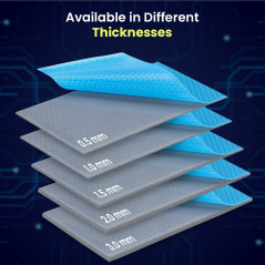 Gelid Solutions GP-Ultimate Coussin thermique 90 x 50 x 2,0 mm Excellente conduction thermique Remplissage idéal Installation fa