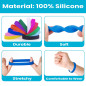 GOGO 12 Pièces Ensemble de Bracelets en Silicone pour Adulte - Bandes en Caoutchouc Assorties, Bijoux Cadeaux, Sport - KellyGree GOGO 12 Pièces Ensemble de Bracelets en Silicone pour Adulte - Bandes en Caoutchouc Assorties, Bijoux Cadeaux, Sport - KellyGree