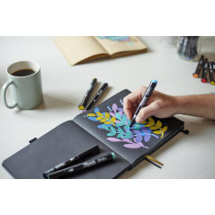 Sharpie Feutres acrylique | Pointe ogive | Feutres de coloriage adulte idéal pour coloriage mystèredessineretc. | Encre anti-bav