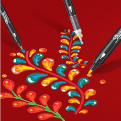 Sharpie Feutres acrylique | Pointe ogive | Feutres de coloriage adulte idéal pour coloriage mystèredessineretc. | Encre anti-bav