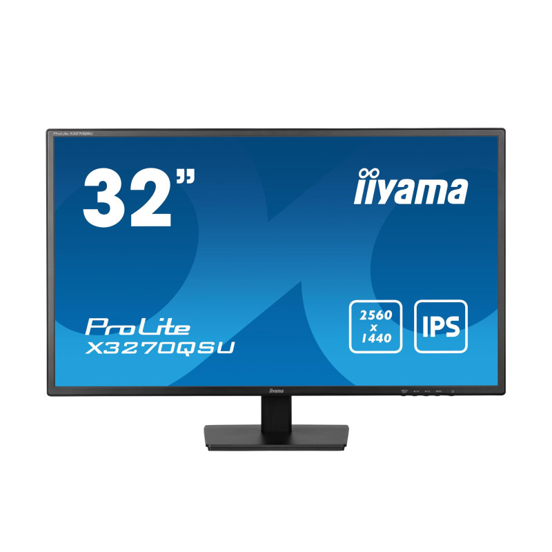 Iiyama Ecran 31,5 Noir 3ms Dalle IPS 2560x1440 100Hz 250 CD/m² 2xHDMI 1xDisplayPort 3xUSB HUB (3.2) HPs VESA 100x100 X3270QSU-B1 Iiyama Ecran 31,5 Noir 3ms Dalle IPS 2560x1440 100Hz 250 CD/m² 2xHDMI 1xDisplayPort 3xUSB HUB (3.2) HPs VESA 100x100 X3270QSU-B1