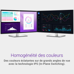 Dell P2425H 24" Full HD (1920x1080) Écran PC, 100Hz, IPS, 5ms, 99% sRGB, USB-C, DisplayPort, HDMI, VGA, 4X USB, Garantie 3 Ans, 