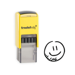 Trodat edy FIX Tampon de motivation pour enseignants et éducateurs, kit de tampons de motivation - 1 motif Smiley, neutre vocal,