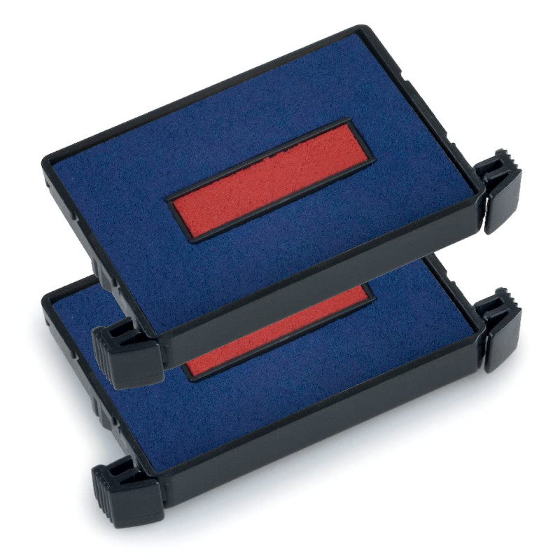 TRODAT Lot de 2 Cassettes encreur de rechange pour tampon 6/4750/2 Bicolore Bleu - Rouge TRODAT Lot de 2 Cassettes encreur de rechange pour tampon 6/4750/2 Bicolore Bleu - Rouge